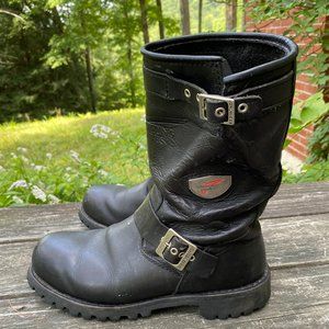 MENS Red Wing Engineer Steel Toe Boots 988 - Size 9 1/2D Very Good condition